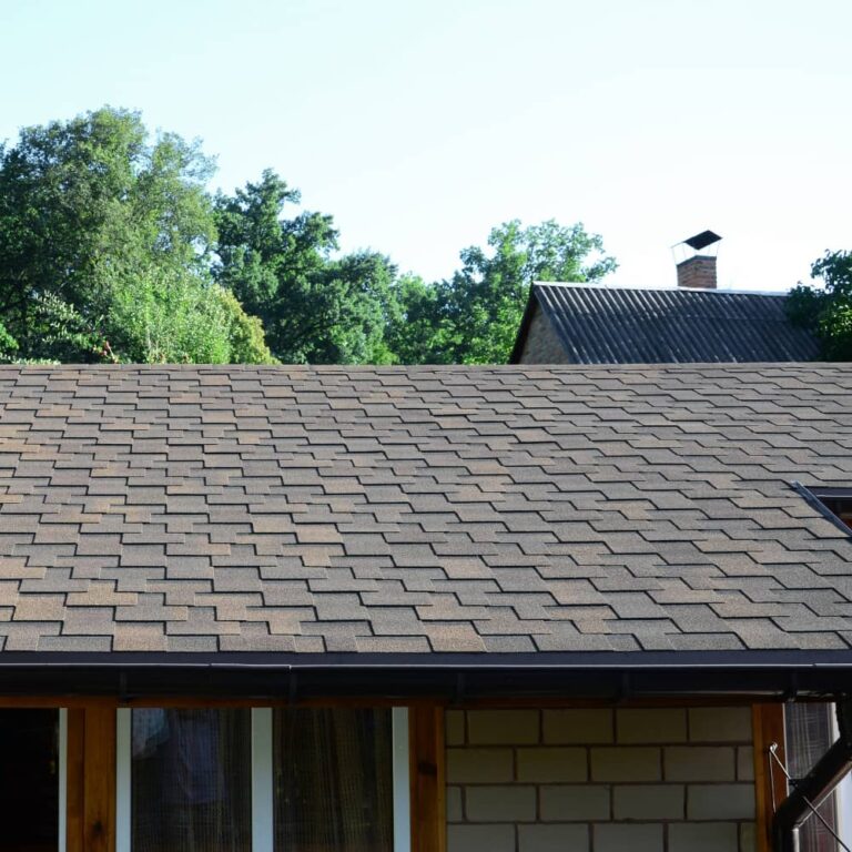 Modern roofing decoration with shingles